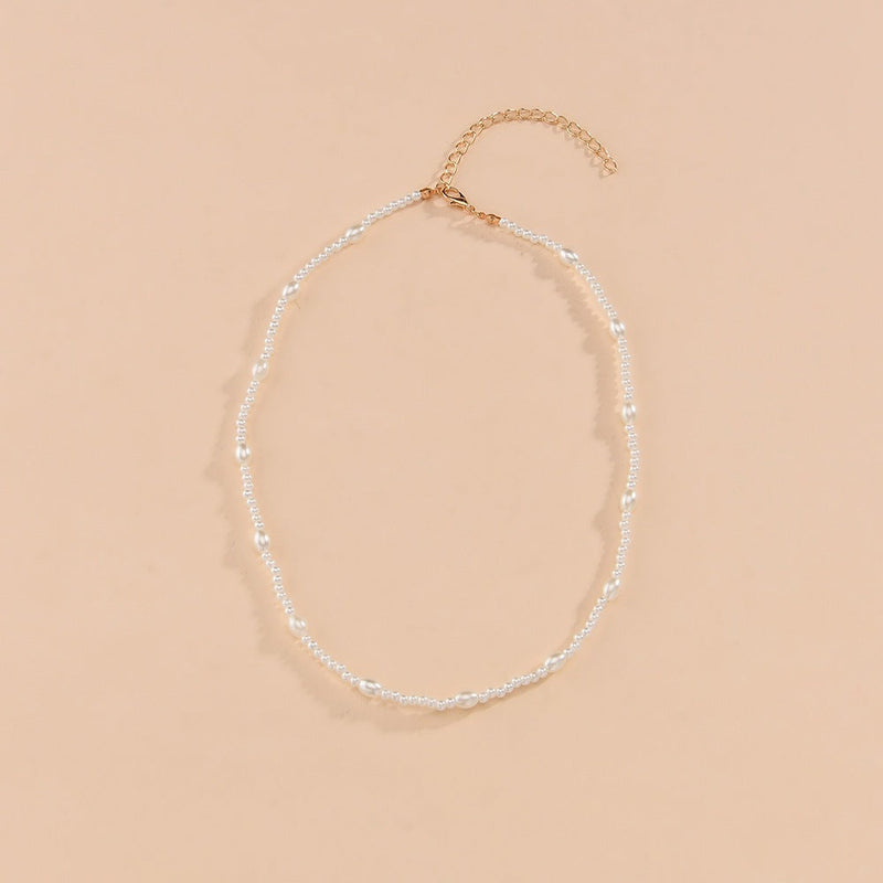 Women Jewelry Luxury Choker Necklace With Pearls