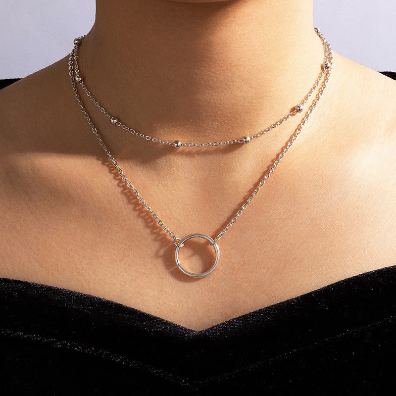 Double Layered Chain Necklaces for Women