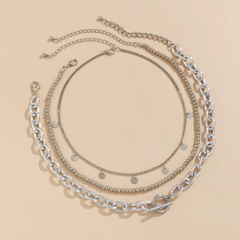 Multi Layer Tassel Chain Necklace Set