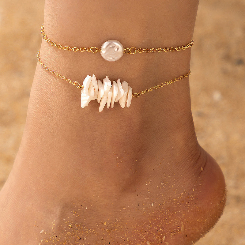 Summer Beach Jewelry Bohemia Chain Anklet Sets