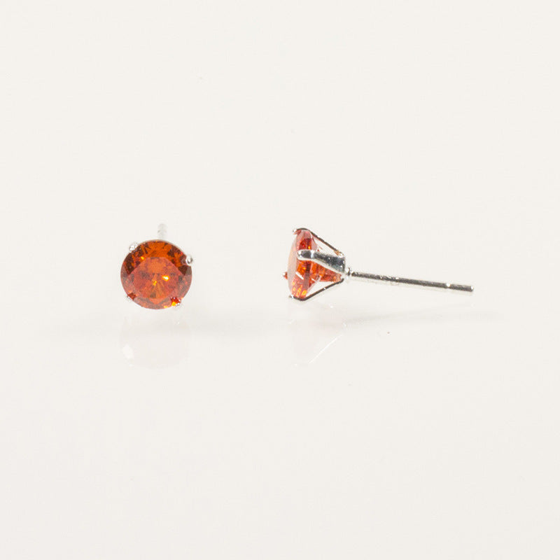 Zircon stud earrings set
