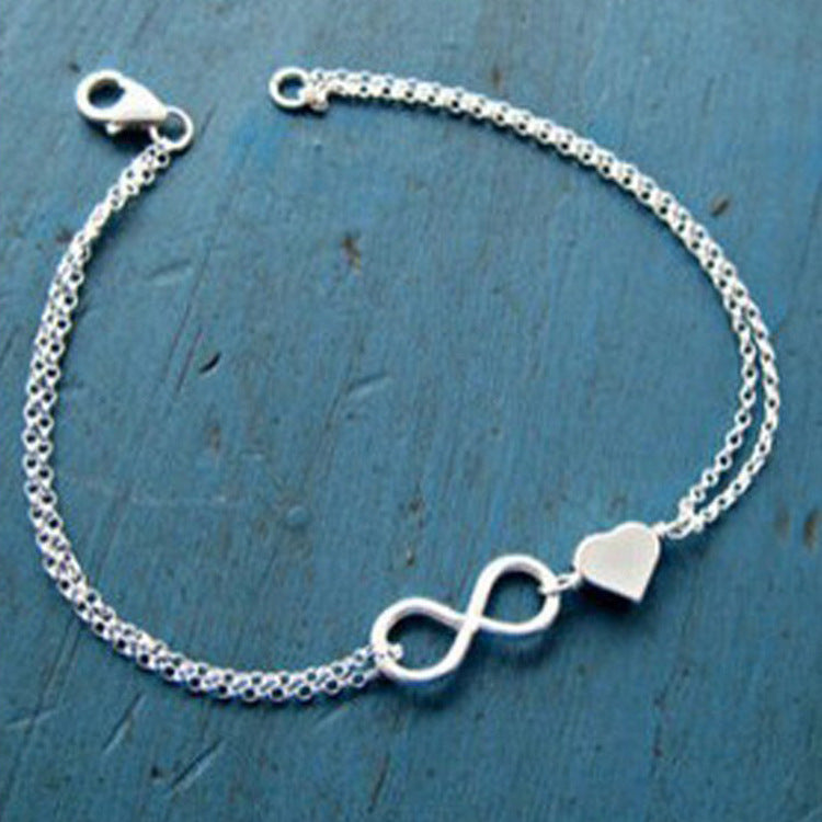 Infinity Heart Bracelet for Women