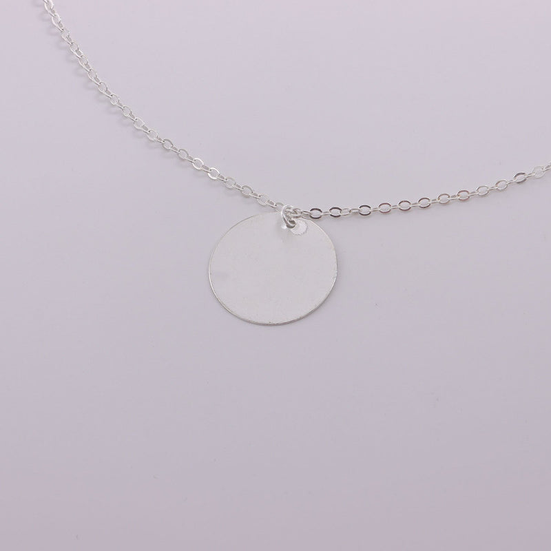 Disc Charm Pendant Necklace