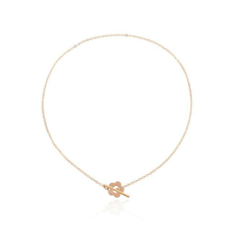 Black Crystal Beaded Chain Necklace