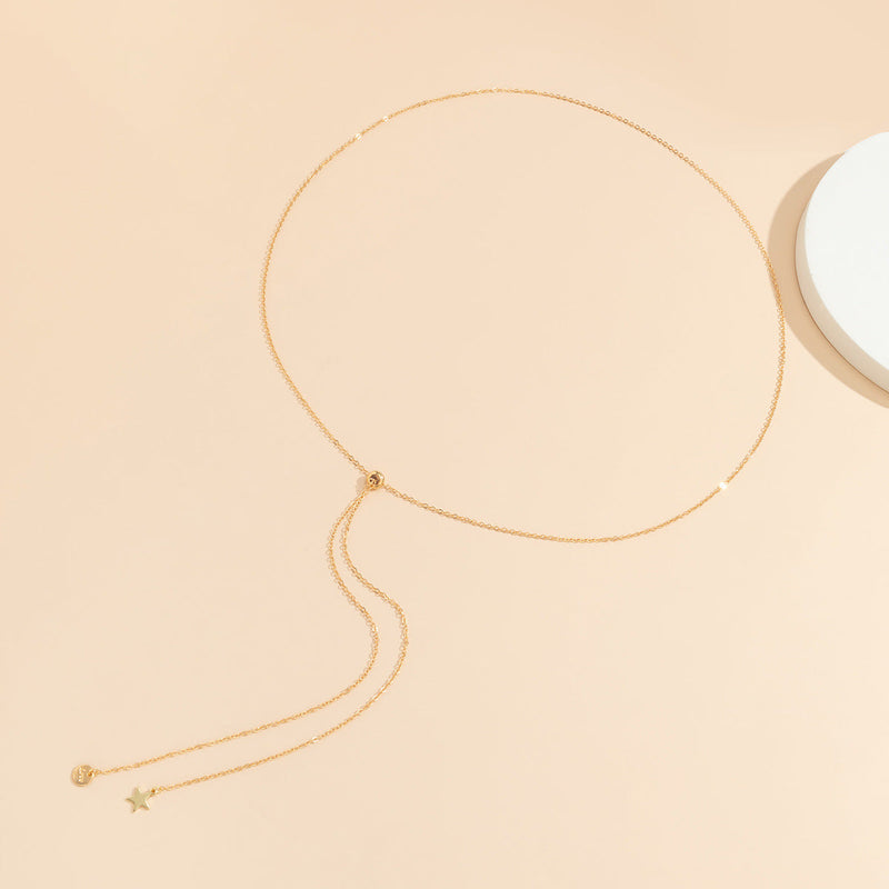 Tassel Waist Chain Geometric Star Pendant Body Chain Jewelry