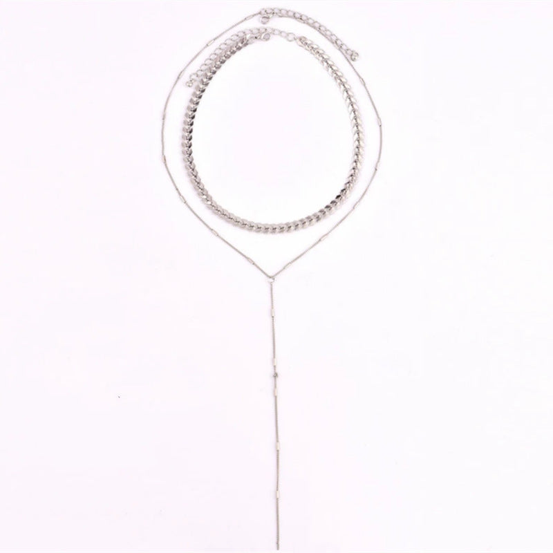 Sexy Multi-layer Sequined Chain Necklace