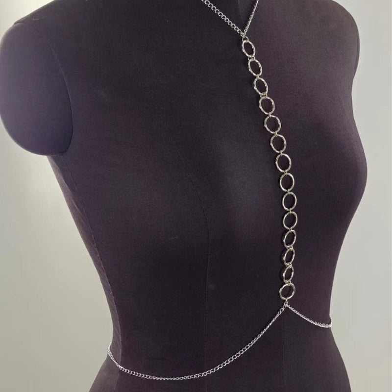 Sexy Layered Waist Chain Bikini Bra Chain Body Jewelry