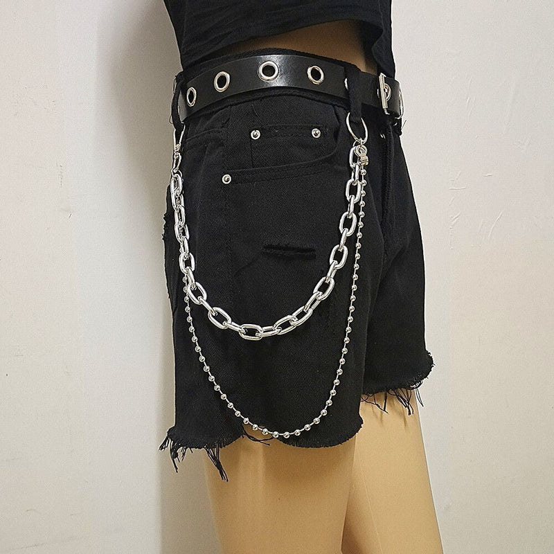 Multi-layer Metal Ring Lock Waist Chain Jewelry
