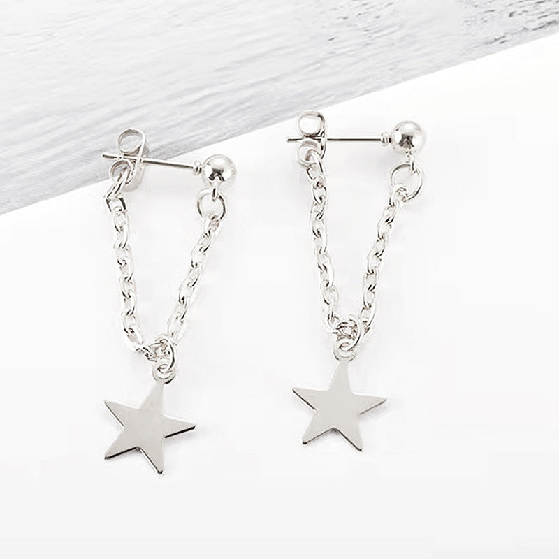 Star Tassel Stud Earrings