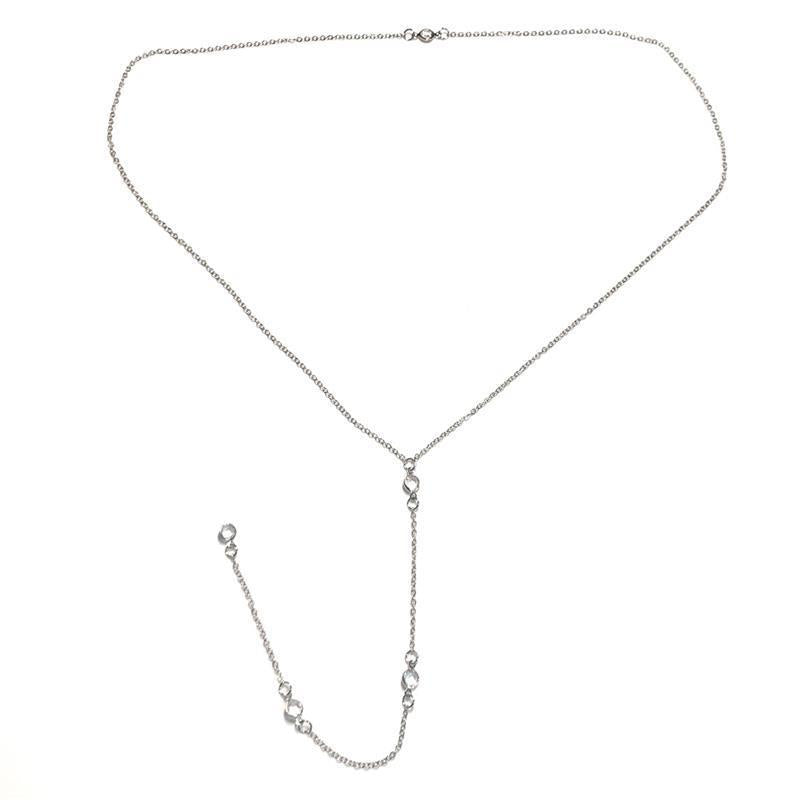Sexy Style Crystal Back Chain Necklace