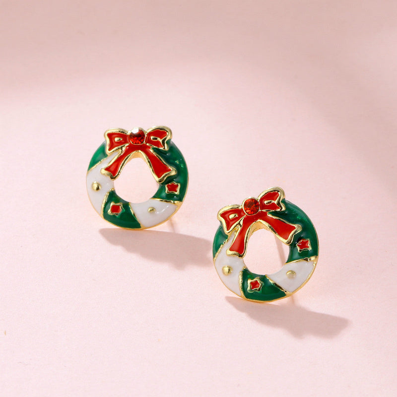 Christmas Geometric Gift Stud Earrings
