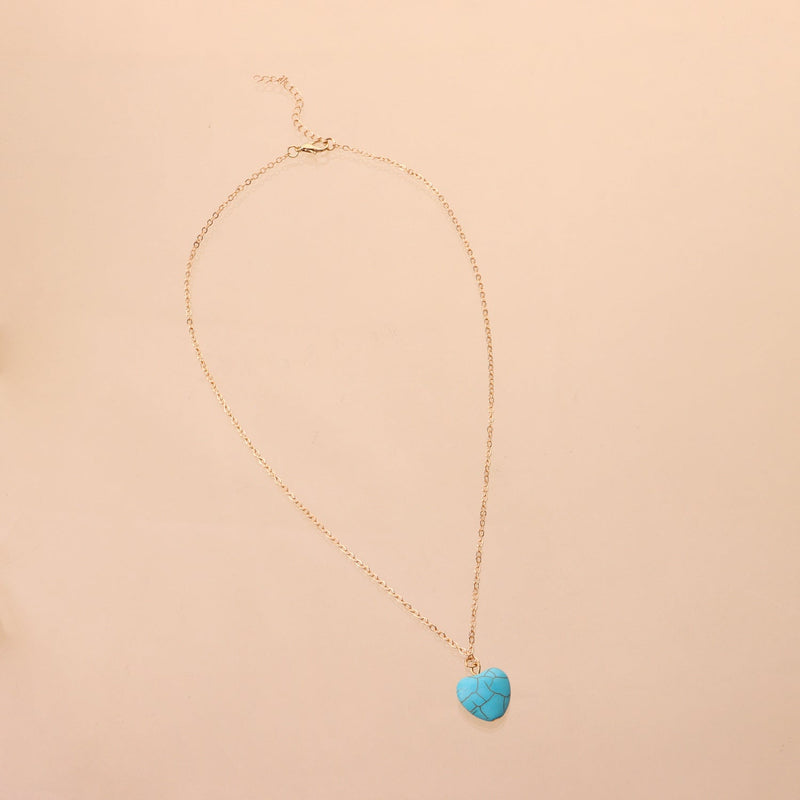 Natural Turquoise Pendant Necklace
