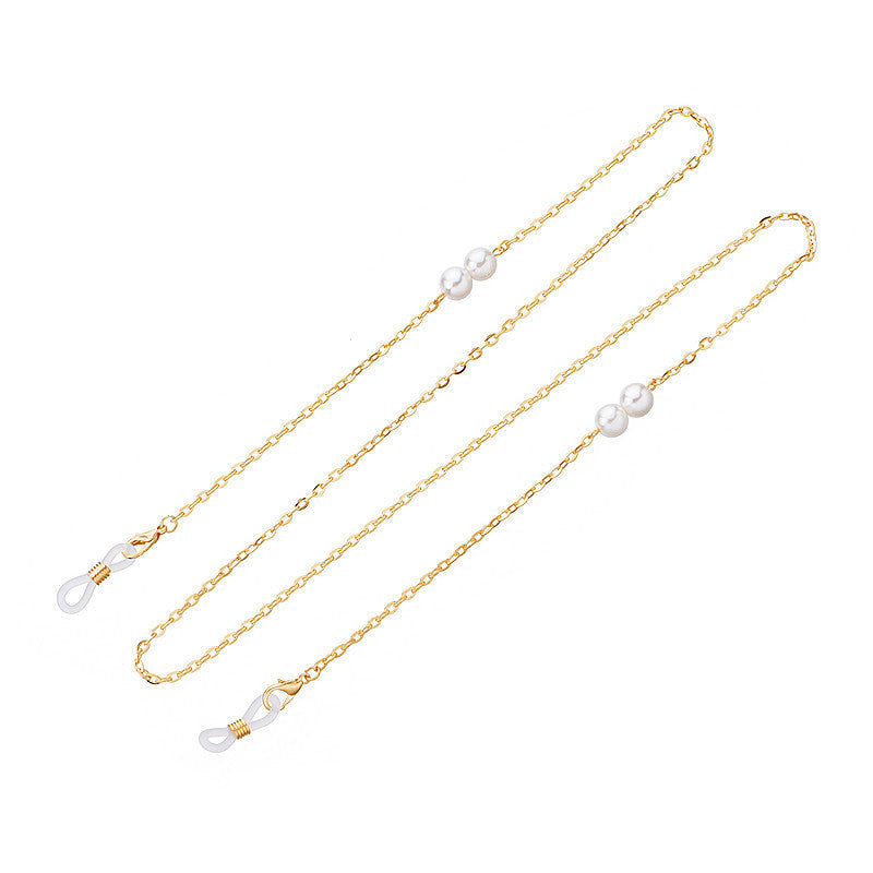 Strap Masking Holder Pearl Glasses Chain