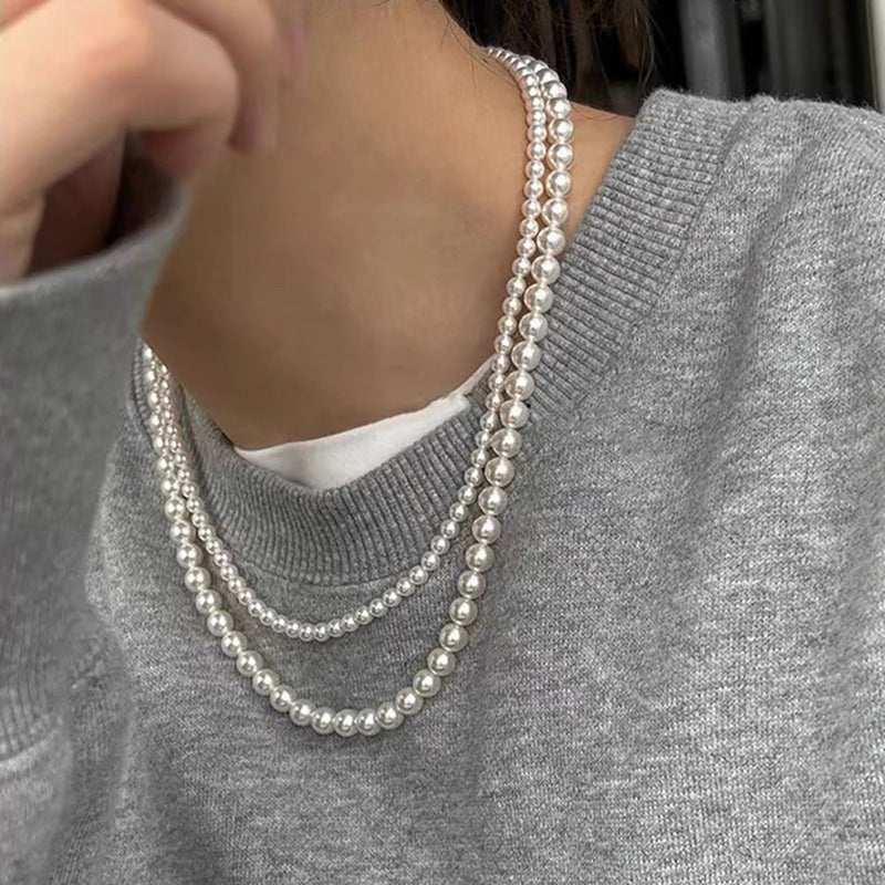 Twist Pearl Choker Necklace Fashion Jewelry
