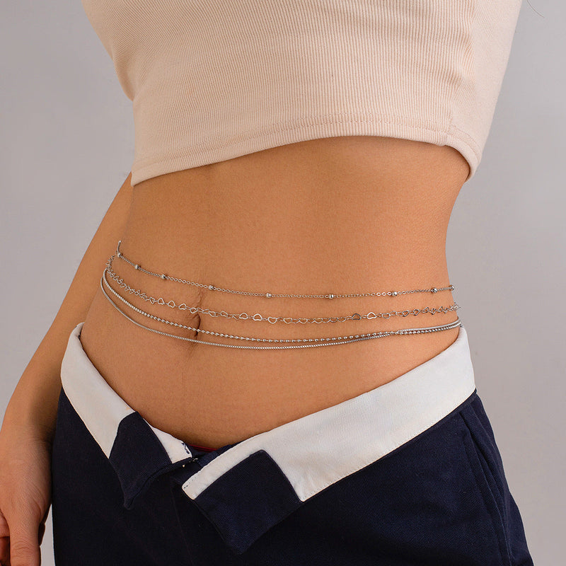 Multi-layer Metal Body Chain Sexy Vacation Waist Chain