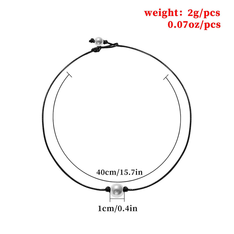 White Pearl Choker Necklace