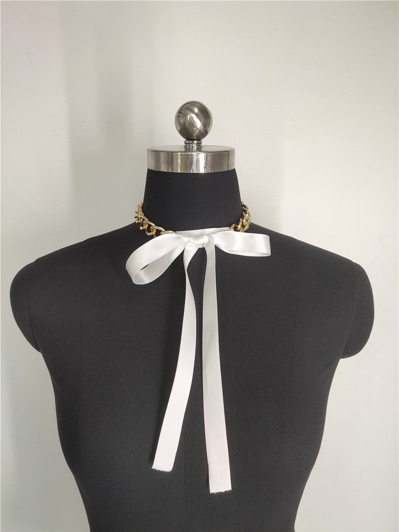 Rope Long Chain Necklace Rock Girl Choker