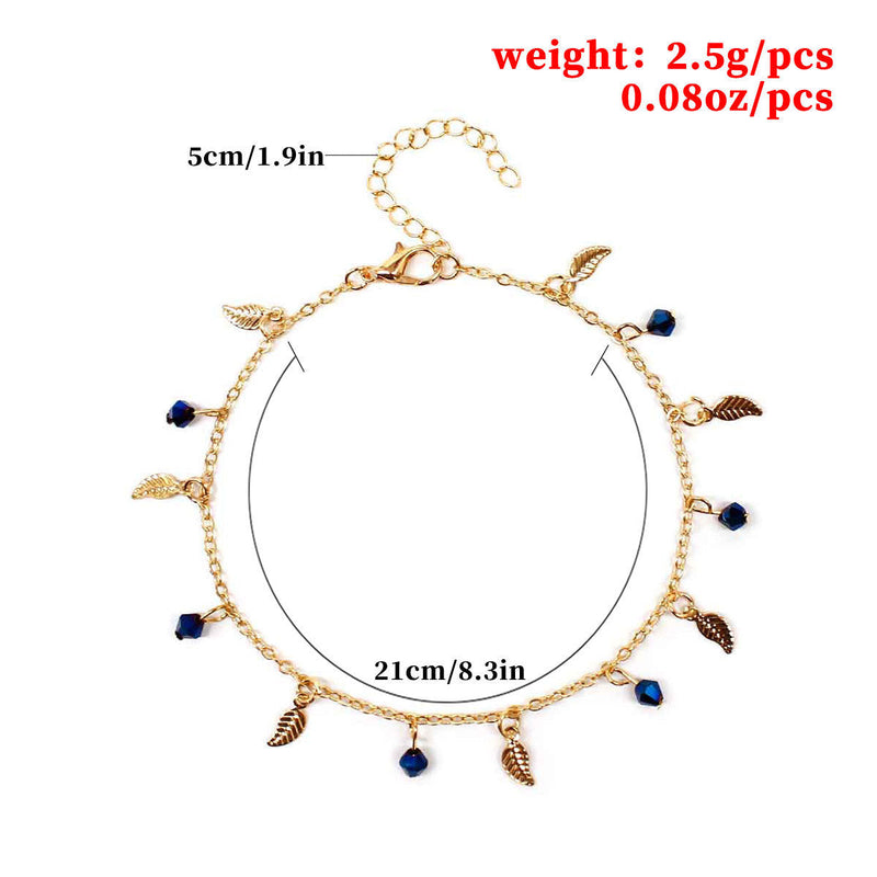 Leaves Charm Anklet Jewelry