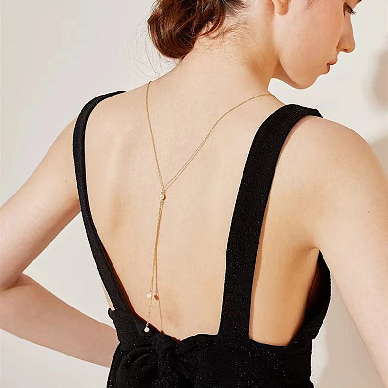 Women Simple Sexy Body Chain Back Necklace