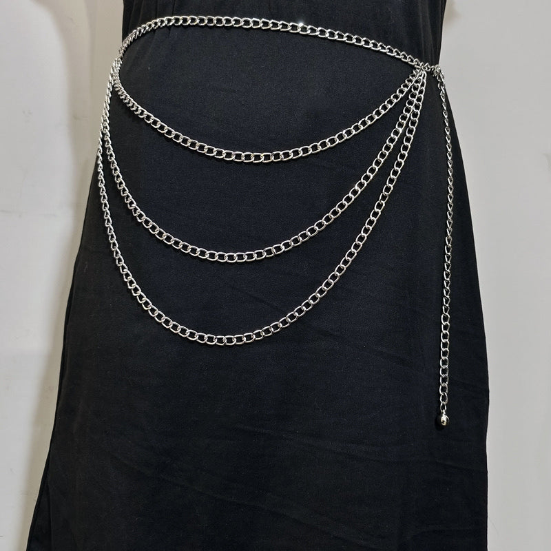 Multi-layer Waist Chain with Metal Buckle Jewelry