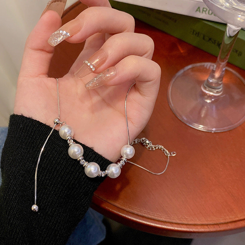 Long Fringe Pearl Necklaces Sweater Clavicle Chain