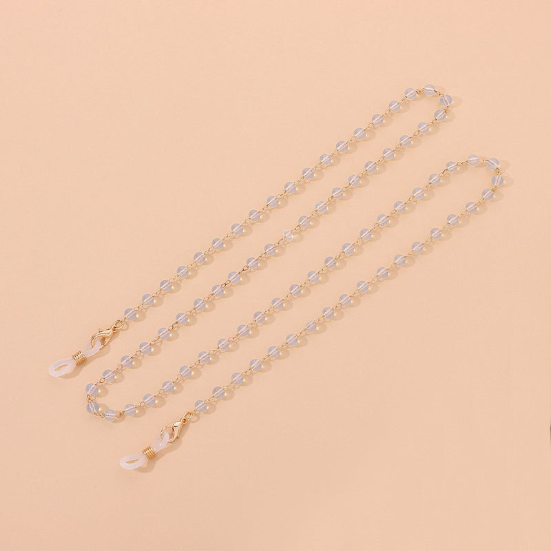 Beaded Eyeglasses Sunglasses Strap Holder Elegant Eyewear Retainer Chain