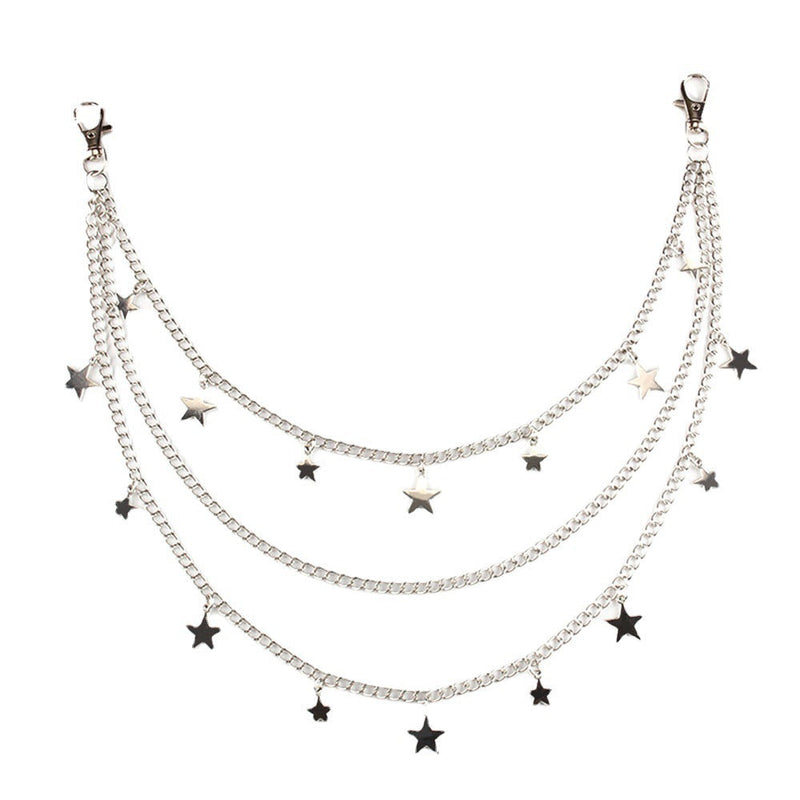 Hip Hop Punk Style Metal Multi-layer Pants Chain