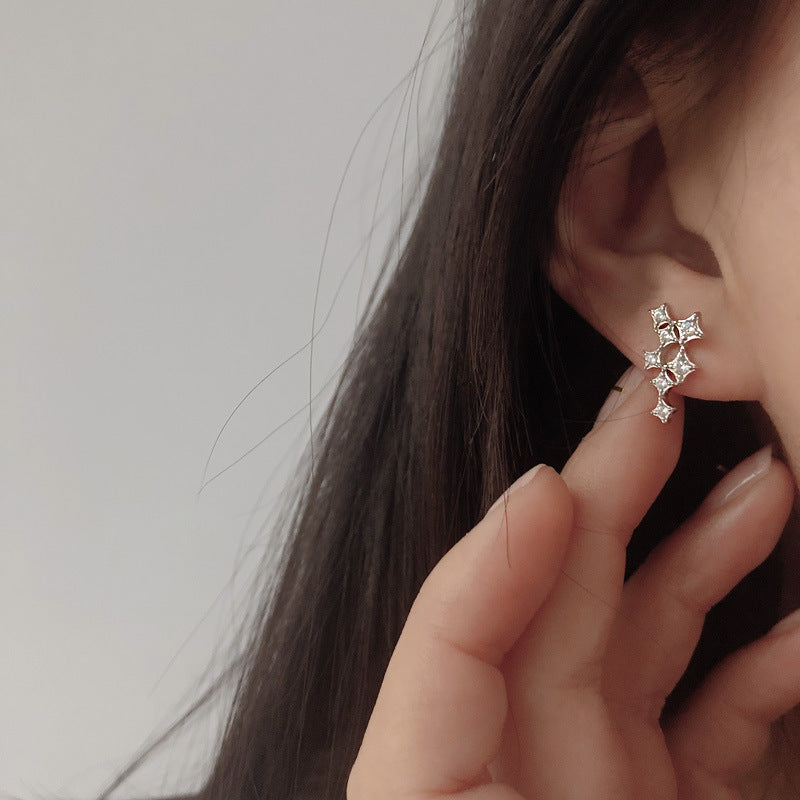 Rhinestone Star Earrings