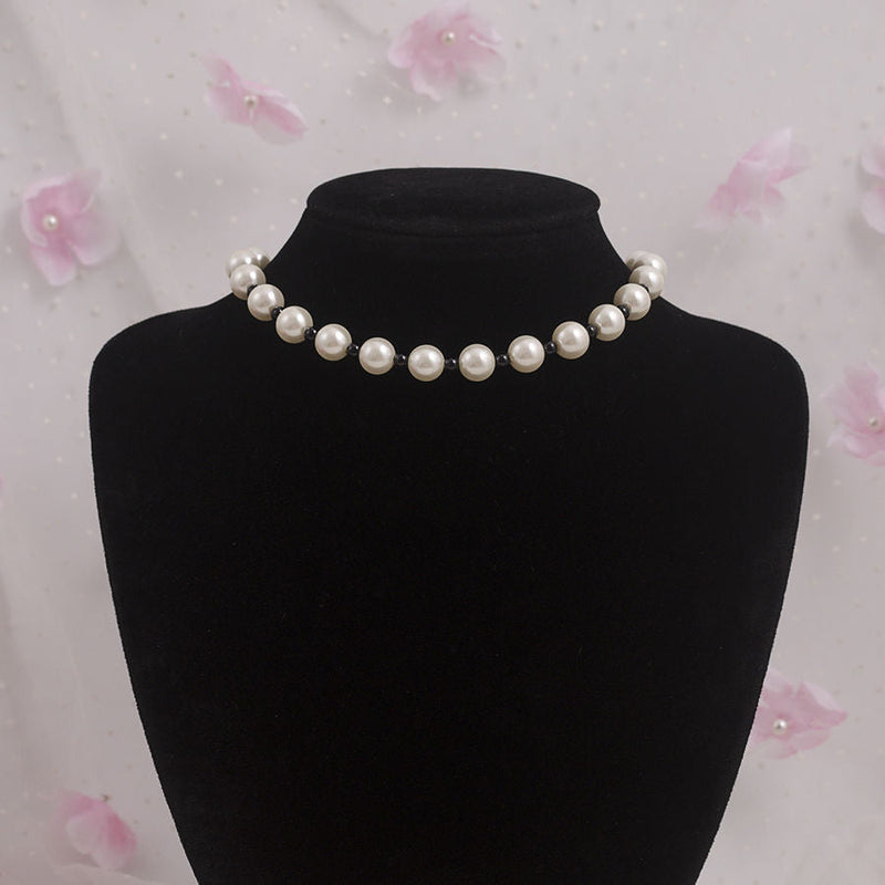 Boho Imitation Pearl Necklace Jewelry Gift for Women