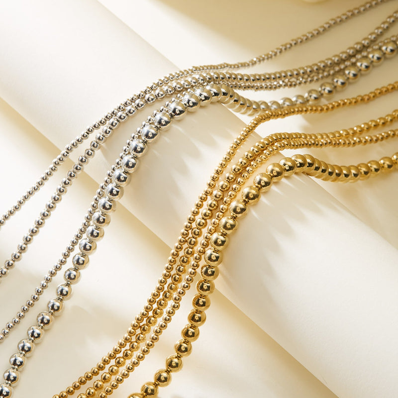 Multilayer Statement Chunky Beaded Necklace