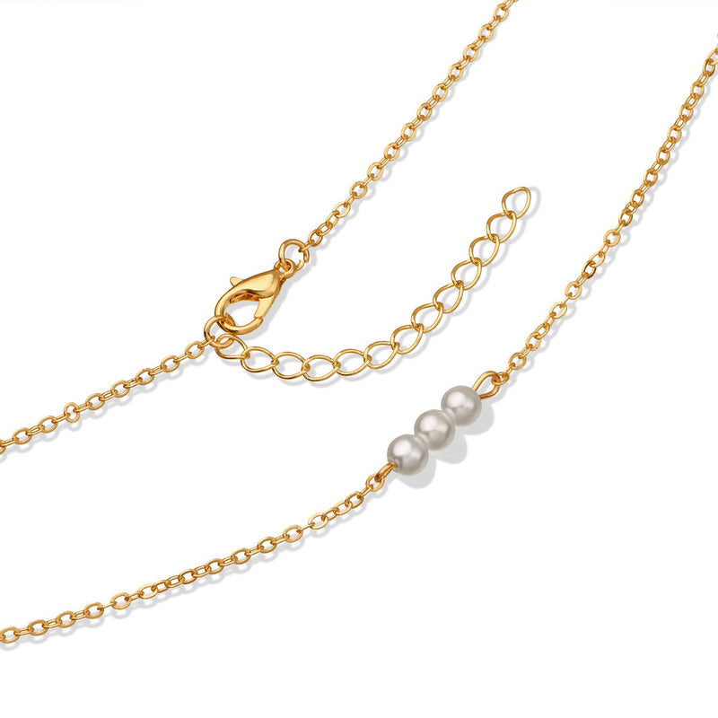 Tiny Pearl Chain Necklace