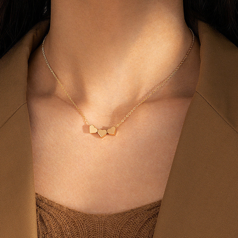 Custom Heart Pendant Necklace Womens