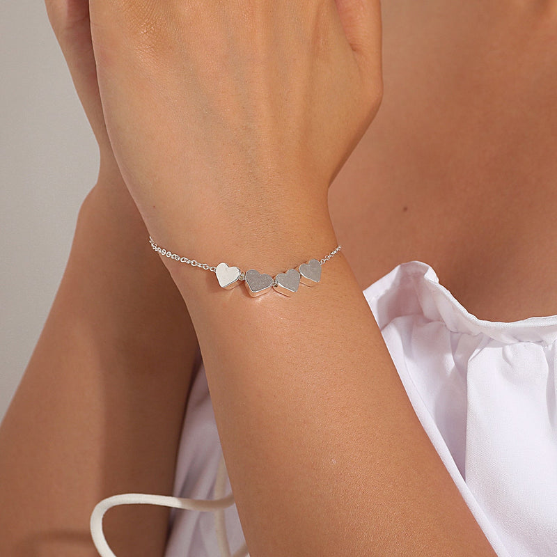 Women Heart Charm Bracelet