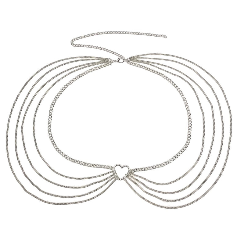 Sexy Beach Bikini Thin Belly Chain Simple Geometric Exaggerated Fringe Waist Chain Jewelry