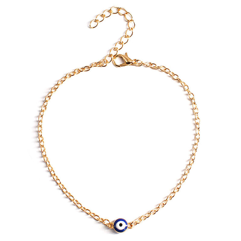 Evil Blue Eye Chain Bracelet