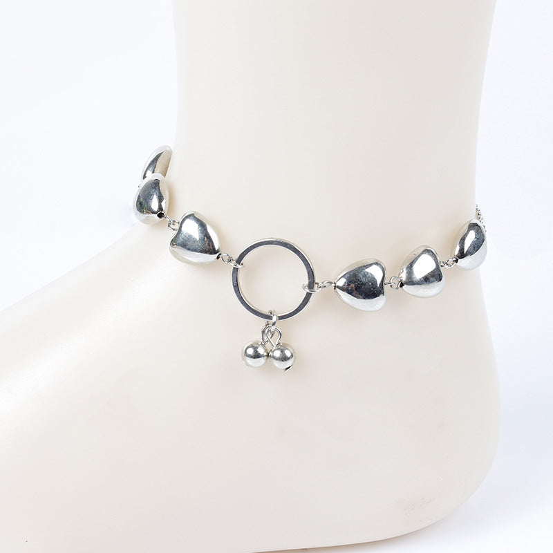 Heart Charm Chain Foot Bracelet