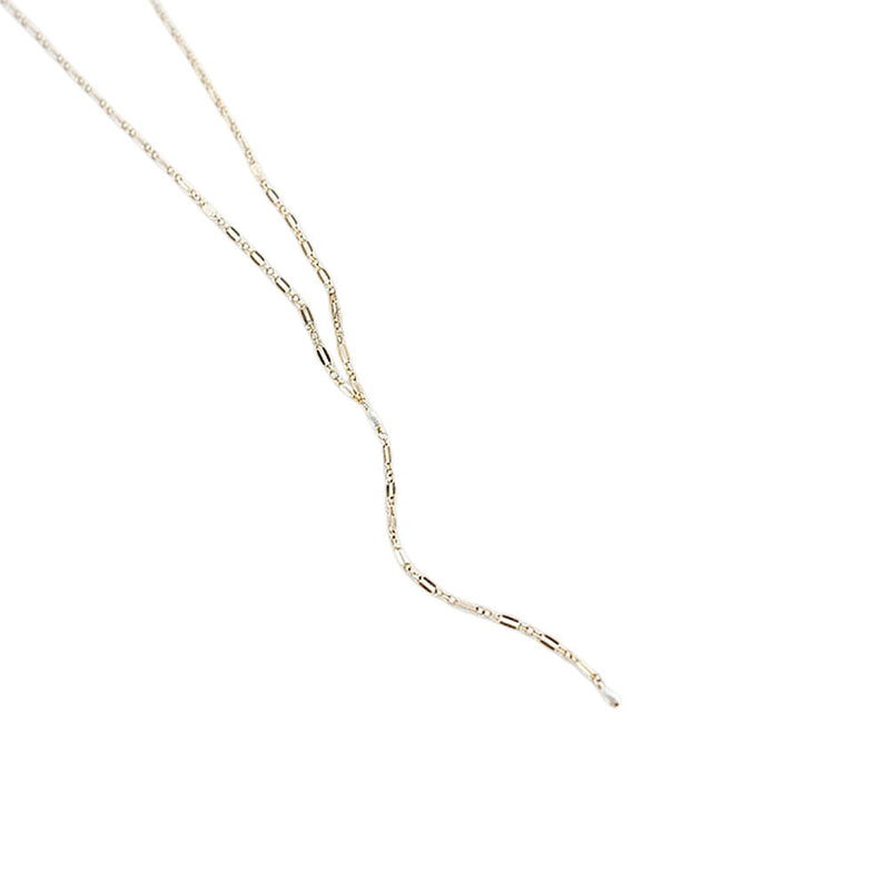 Pearl Chain Tassel Necklace