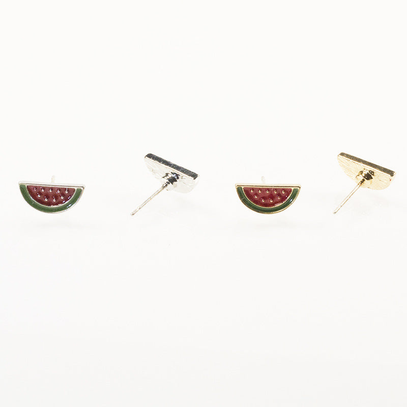 Enamel Watermelon Stud Earring