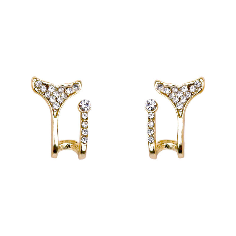 Rhinestone Mermaid Tail Earring