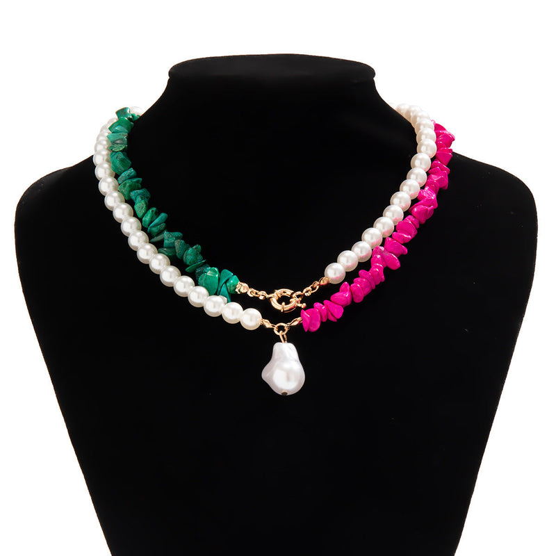 Vintage Multi-layer Beaded Chain Choker Necklaces