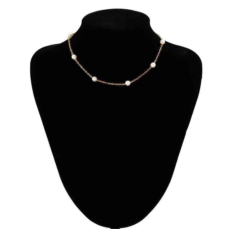 Small Imitation Pearl Beads Chains Necklaces/Earrings/Bracelets Sets