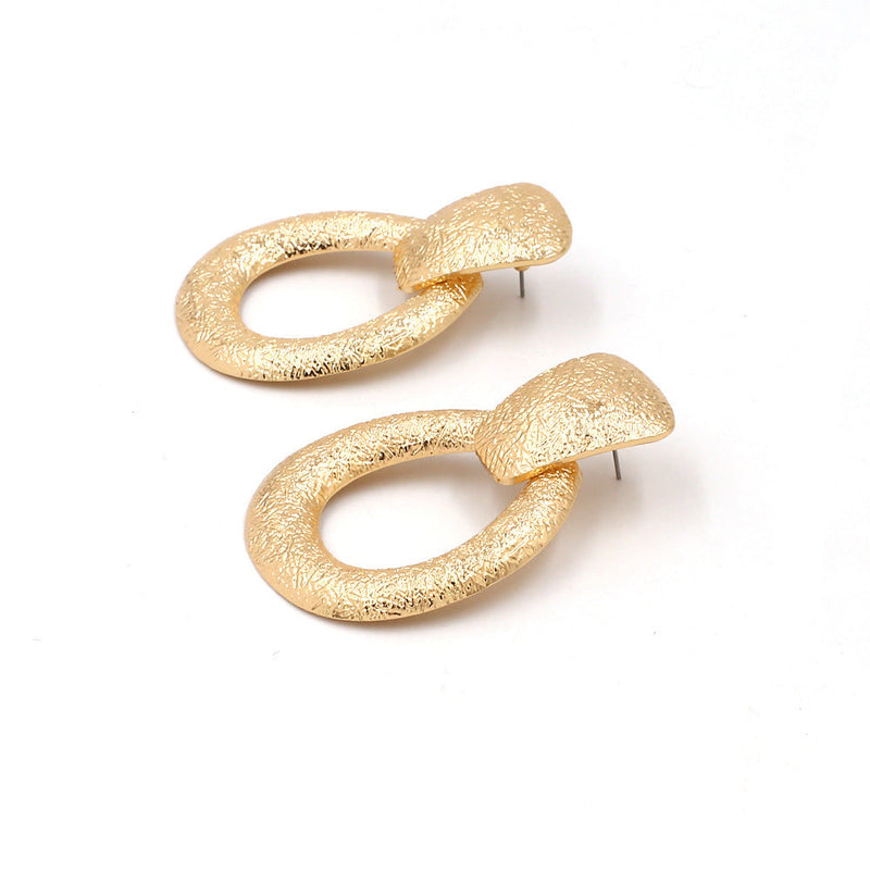 Geometric Water Drop Dangle Earrings