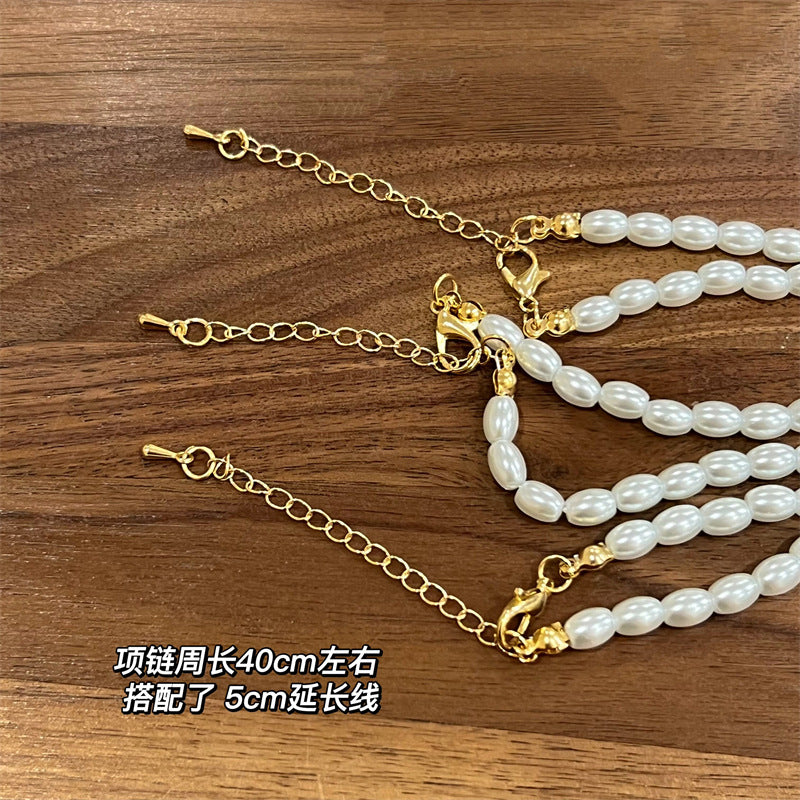 Elegant Baroque Pearl Choker Necklaces