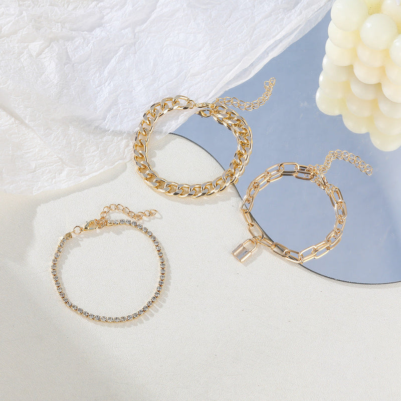 Hip Hop Punk Bracelet Set