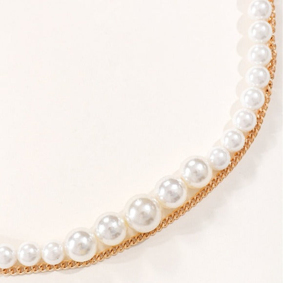 Imitation Pearl Waist Chain Elegant Baroque Pearl Pendant