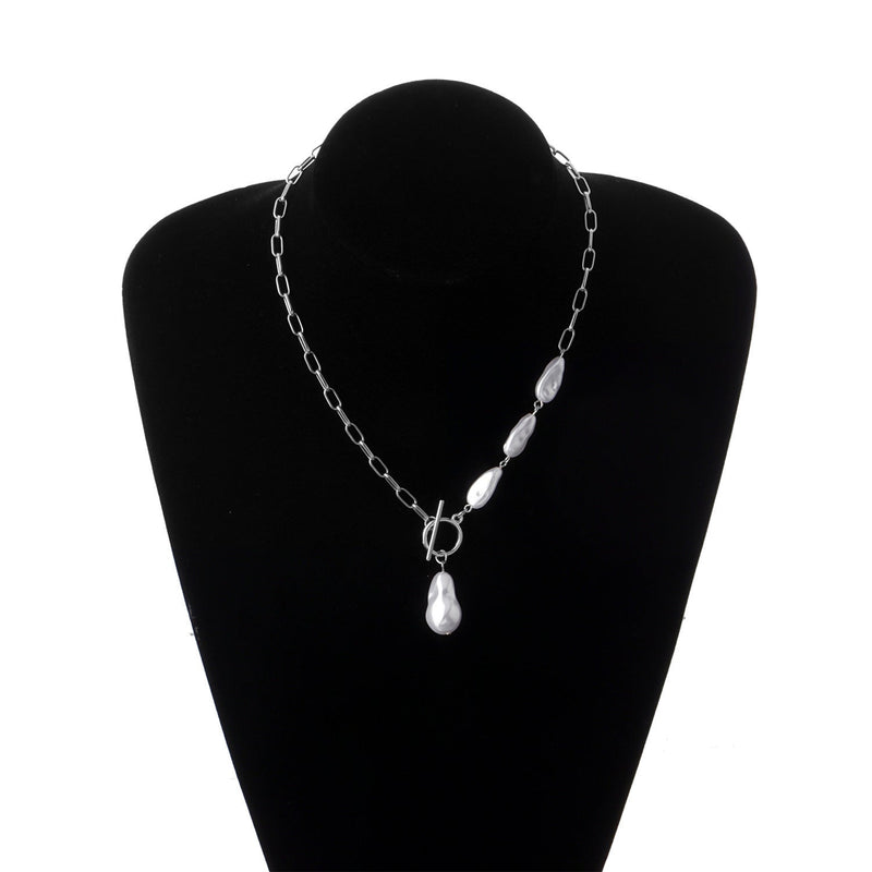 Baroque Pearl Chain Necklace