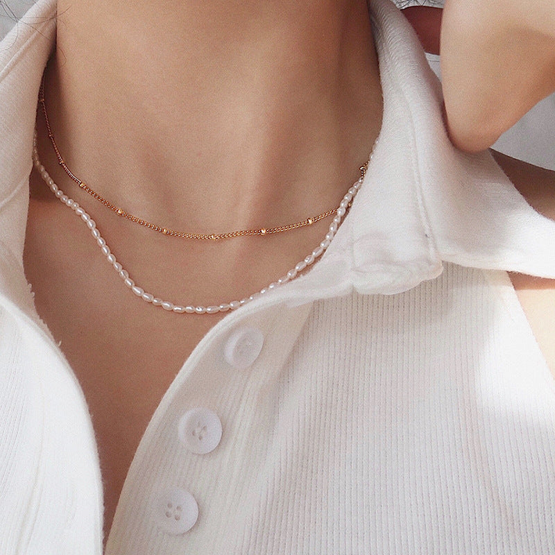 Trendy Multilayer Elegant Pearl Necklaces