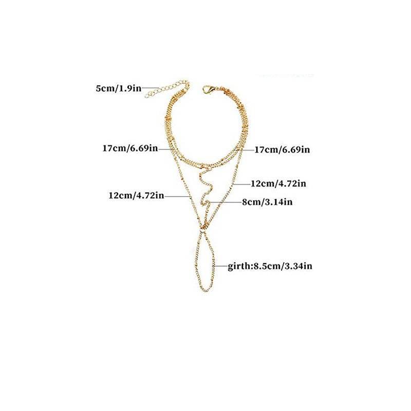 Finger Connected Hand Chain Bracelet