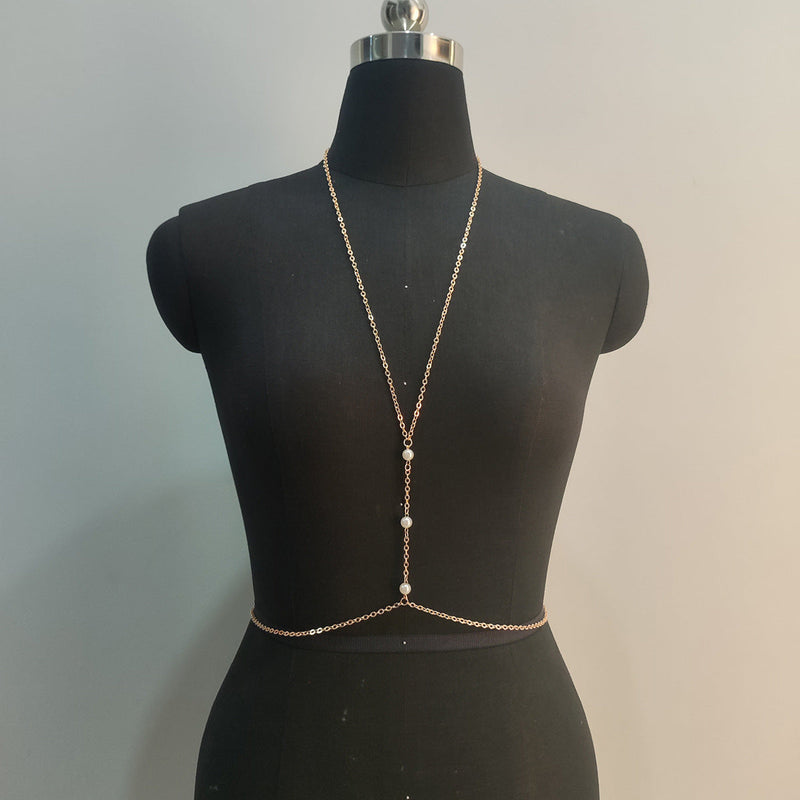 Sexy Cross Chest Chain Exaggerated Beach Casual Full Body Chain