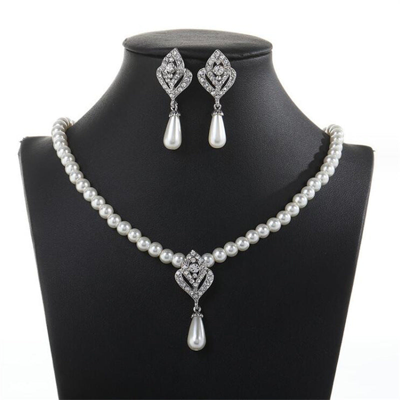 Handmade Pearl Bridal Wedding Jewelry Sets